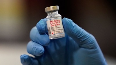 A vial of the Moderna Covid-19 vaccine at a pop-up vaccine clinic in Salt Lake City, USA. (File Photo / AP) A vial of the Moderna Covid-19 vaccine at a pop-up vaccine clinic in Salt Lake City, USA. (File Photo / AP)