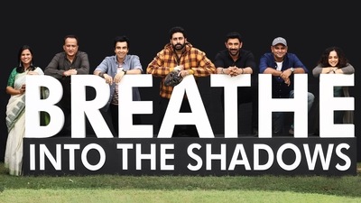 Abhishek Bachchan with Breathe Into The Shadows team. Abhishek Bachchan with Breathe Into The Shadows team.