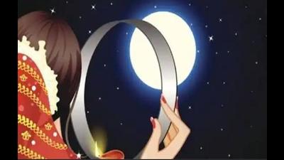Somehow, sighting the moon, which is visible easily on other days, becomes elusive on this special day. (Representational photo) Somehow, sighting the moon, which is visible easily on other days, becomes elusive on this special day. (Representational photo)