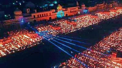 The Yogi Adityanath government has been celebrating Deepotsav on every Diwali eve in Ayodhya since 2017. (FILE PHOTO)