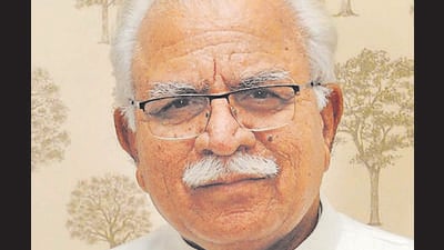 CM Manohar Lal Khattar will also inaugurate a statue of Maharana Pratap during the Vikas rally in Sohna. (HT Archive)
