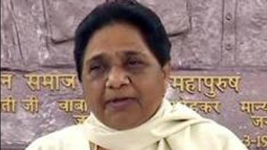 Citing recent incidents of police atrocities such as the Kanpur businessman murder case in Gorakhpur and the custodial death in Agra , Mayawati demanded necessary changes in the policing system in Uttar Pradesh. (ANI Photo)