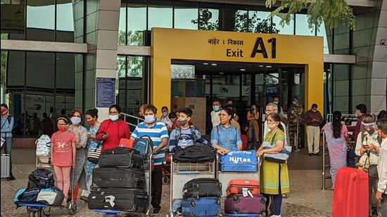 Passenger footfall has gone up at Shirdi and Kolhapur airports, with Lohegaon airport in Pune closed for 14 days. (HT FILE PHOTO)