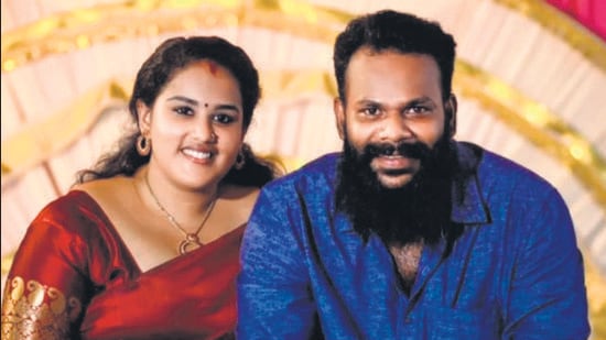 Both Anupama Chandran and her husband K Ajith are active workers of the Student Federation of India (SFI) and Democratic Youth Federation of India (DYFI), CPI (M) feeder organisations. (HT Photo)