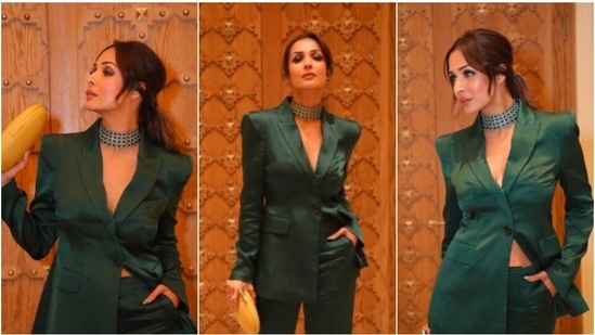 Malaika Arora shows how to rock a pantsuit in her recent Instagram photos.(Instagram/@malaikaaroraofficial)