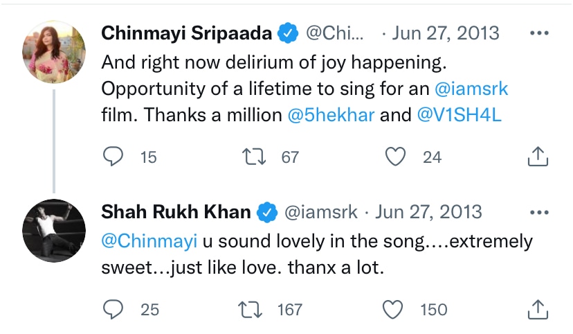 Chinmayi Sripaada shares an old Tweet&nbsp;(Twitter)