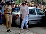 Ananya Panday was interrogated on Thursday afternoon at the NCB office in Mumbai. (AFP) Ananya Panday was interrogated on Thursday afternoon at the NCB office in Mumbai. (AFP)