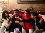 Kumar Sanu cuts his birthday cake. Kumar Sanu cuts his birthday cake.