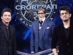 Amitabh Bachchan with Shaan and Sonu Nigam(Twitter) Amitabh Bachchan with Shaan and Sonu Nigam(Twitter)