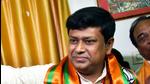 West Bengal BJP president Sukanta Majumdar and predecessor Dilip Ghosh convened the meeting in East Burdwan district where trouble erupted (Utpal Sarkar) West Bengal BJP president Sukanta Majumdar and predecessor Dilip Ghosh convened the meeting in East Burdwan district where trouble erupted (Utpal Sarkar)