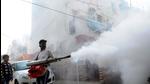 Fogging operations underway at a residential area in Sector 30 of Chandigarh on Friday. The operations were carried out in view of the dengue outbreak in Chandigarh, Mohali and adjoining areas. (Ravi Kumar/HT) Fogging operations underway at a residential area in Sector 30 of Chandigarh on Friday. The operations were carried out in view of the dengue outbreak in Chandigarh, Mohali and adjoining areas. (Ravi Kumar/HT)