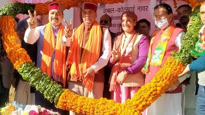With the HP bypolls around the corner, CM Jai Ram Thakur says inflation had been caused due to the Congress. (HT Photo)