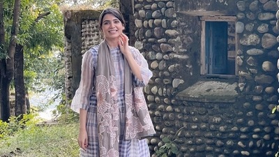 Samantha Ruth Prabhu at the Beatles Ashram in Rishikesh (Instagram) Samantha Ruth Prabhu at the Beatles Ashram in Rishikesh (Instagram)