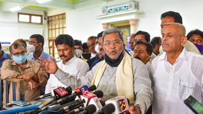 Siddaramaiah’s attack came a day after the central government celebrated the administering of 1 billion doses, calling it a “historic” and “world record” feat. (PTI) Siddaramaiah’s attack came a day after the central government celebrated the administering of 1 billion doses, calling it a “historic” and “world record” feat. (PTI)