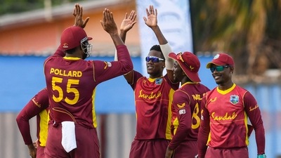 File Photo of West Indies cricket team. (AFP) File Photo of West Indies cricket team. (AFP)