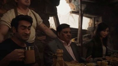 Harish Patel in a still from Eternals trailer. Harish Patel in a still from Eternals trailer. 