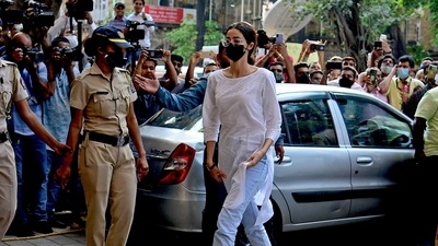 Ananya Panday was interrogated on Thursday afternoon at the NCB office in Mumbai.&nbsp; (AFP)