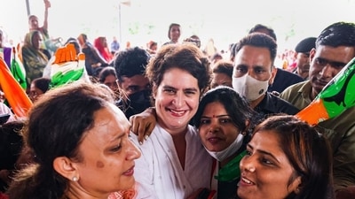Two weeks before her press conference, Priyanka Gandhi Vadra had soaked in every bit of what is widely seen as the biggest political moment of her 32-month-old career as the Congress general secretary. (PTI) Two weeks before her press conference, Priyanka Gandhi Vadra had soaked in every bit of what is widely seen as the biggest political moment of her 32-month-old career as the Congress general secretary. (PTI)