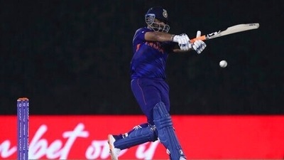 India's Rishabh Pant bats during the Cricket Twenty20 World Cup (AP) India's Rishabh Pant bats during the Cricket Twenty20 World Cup (AP)
