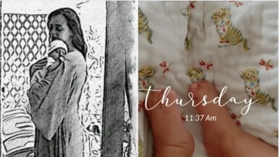 Diya Mirza shares son Avyaan's adorable feet video on Instagram (Instagram)