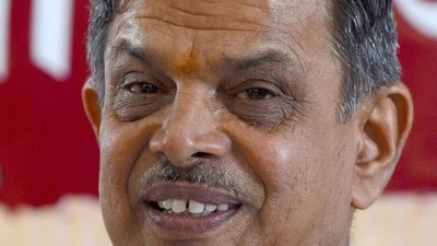 RSS general secretary Dattatreya Hosabale said Hindutva is neither Left nor Right. (PTI) RSS general secretary Dattatreya Hosabale said Hindutva is neither Left nor Right. (PTI)