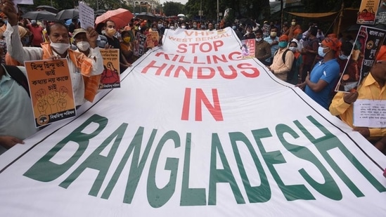 Protests, triggered by the Comilla violence, have erupted in several parts of India against the killing of minority Hindus in Bangladesh.&nbsp;(File Photo)