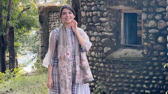 Samantha Ruth Prabhu at the Beatles Ashram in Rishikesh(Instagram)