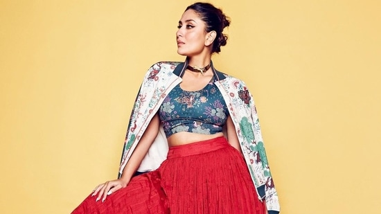 Kareena Kapoor Khan's bomber jacket, red lehenga sets fusion fashion trending&nbsp;(Instagram/pumaindia)
