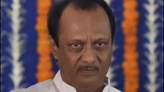 Deputy chief minister Ajit Pawar, in Pune on Friday, read out a list of the sugar mills sold by the Maharashtra State Co-operative Bank (MSCB) and claimed that there were no irregularities with the selling procedure of the Jarandeshwar Sahakari Karkhana in 2010 in particular. (HT Photo)