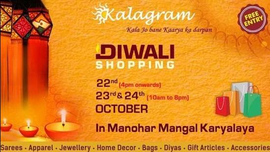 Kalagram is back with its most awaited exhibition where you can shop for designer apparel, accessories, footwear, and jewellery from curated stalls. (HT PHOTO)