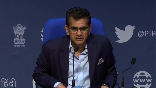 Niti Aayog CEO Amitabh Kant says affordable internet connectivity and technology-based infrastructure are the only ways to enhance the education sector in the country.(File)