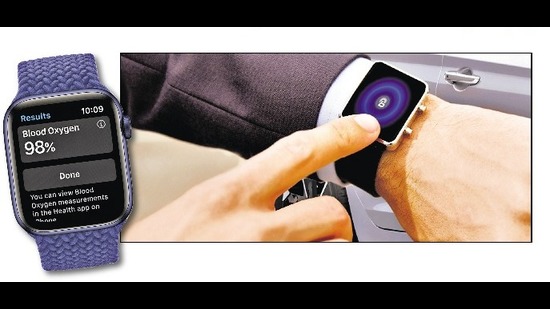 A smartwatch can be used online for