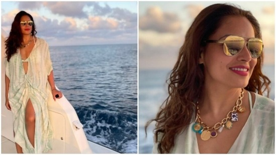 Bipasha Basu is setting higher travel goals for us to conquer. The actor recently took off to a family vacation in Maldives with husband Karan Singh Grover and her parents. Since then, her Instagram profile has been replete with pictures of herself and of family having a great time on their beach vacation.(Instagram/@bipashabasu)