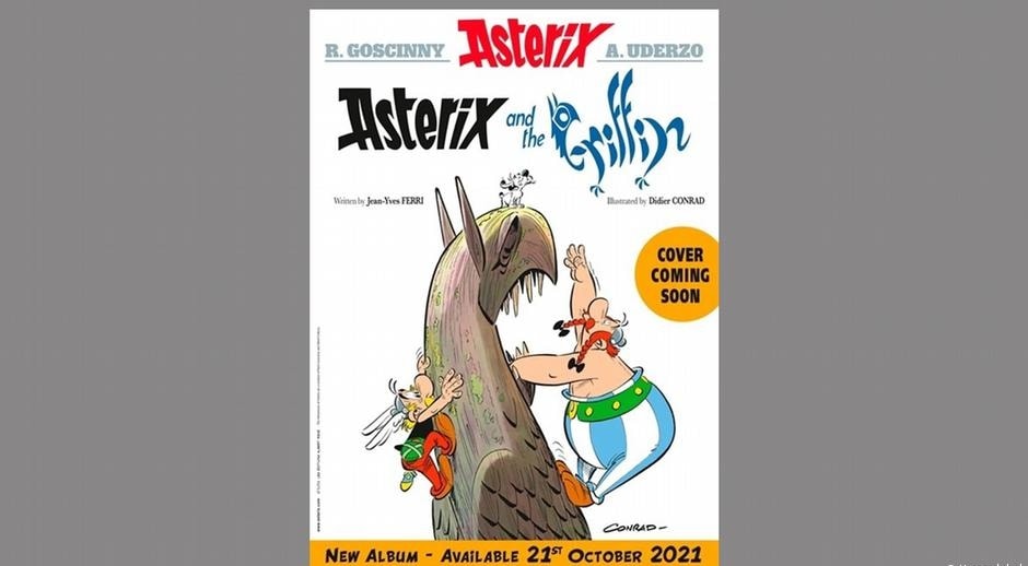 Asterix and The Griffin, the most recent Asterix comic book(Hugendubel)