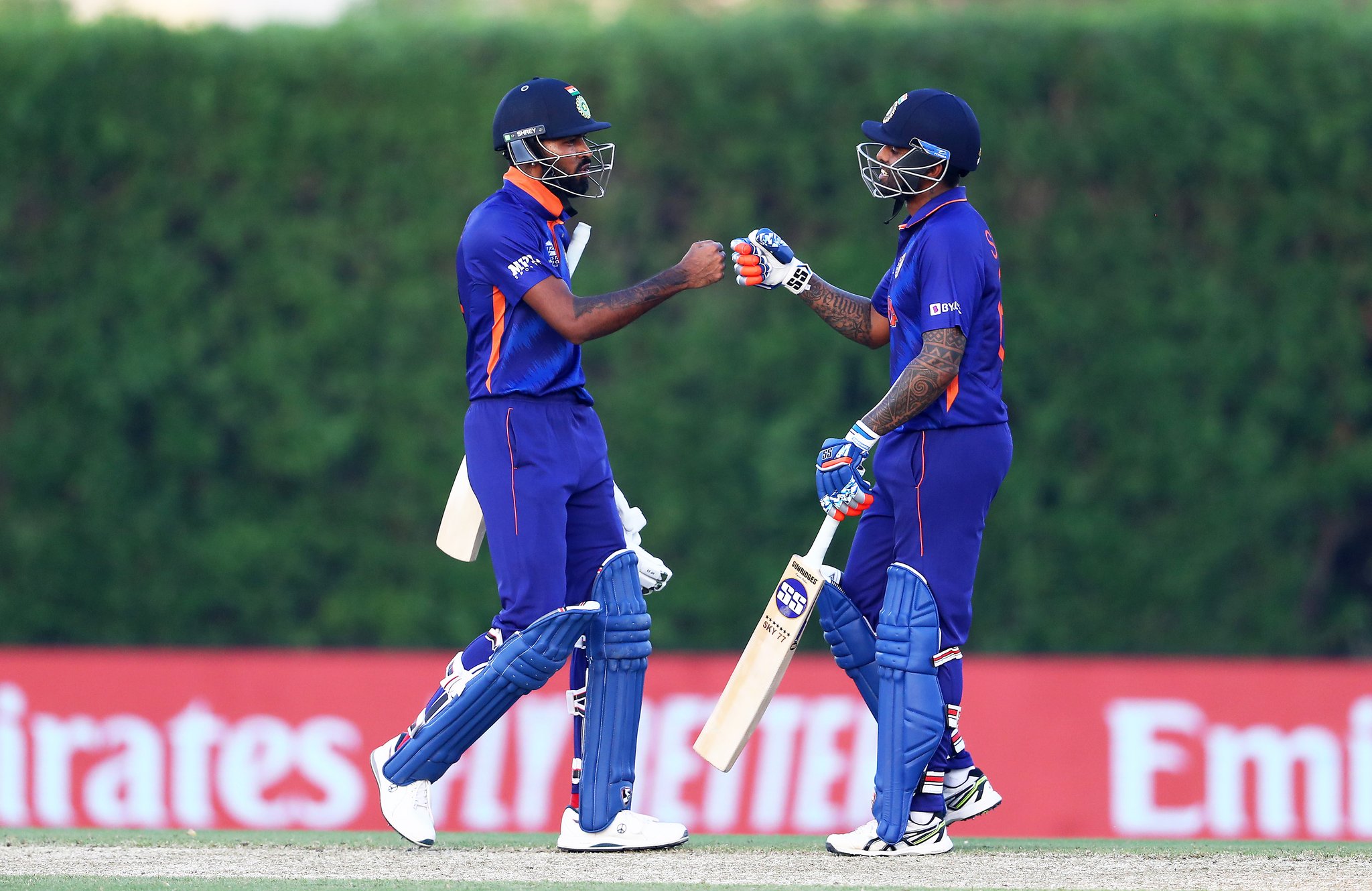 Suryakumar Yadav and Hardik Pandya in action.&nbsp; (TWITTER/BCCI)