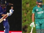 Virat Kohli (R) and Babar Azam.(AP) Virat Kohli (R) and Babar Azam.(AP)