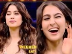 Janhvi Kapoor and Sara Ali Khan showed their winking skills on Ranveer Singh's The Big Picture. Janhvi Kapoor and Sara Ali Khan showed their winking skills on Ranveer Singh's The Big Picture.