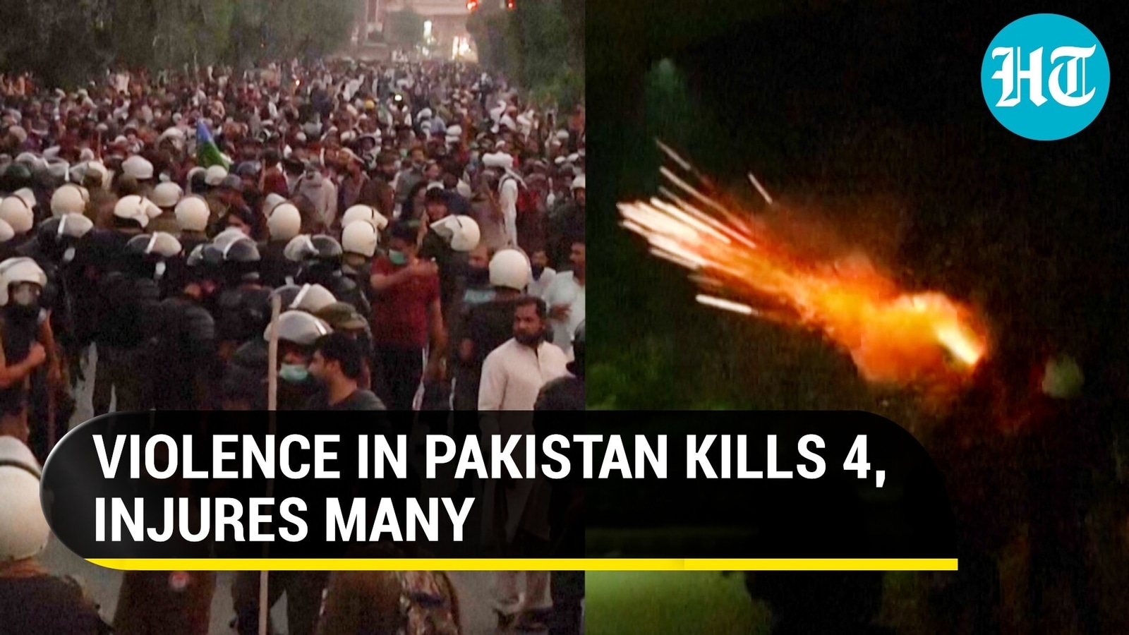 Violent Clashes Erupt At Islamists' Rally In Pakistan, 4 Including 2 ...