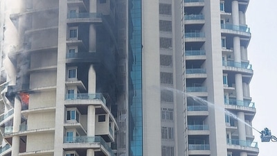 The fire at Mumbai’s Avighna Park that claimed one life has once again turned the spotlight on fire safety in high-rises buildings. (Pratik Chorge/HT Photo) The fire at Mumbai’s Avighna Park that claimed one life has once again turned the spotlight on fire safety in high-rises buildings. (Pratik Chorge/HT Photo)
