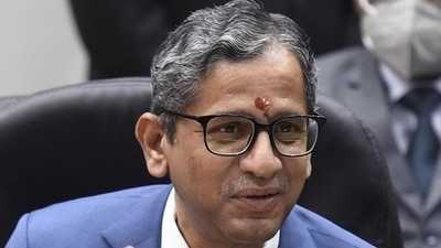 CJI NV Ramana says judicial infrastructure is important for improving access to justice (Arvind Yadav/HT PHOTO) CJI NV Ramana says judicial infrastructure is important for improving access to justice (Arvind Yadav/HT PHOTO)