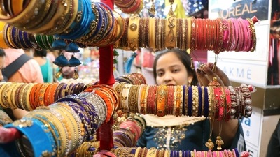 The term 'Karva' implies an earthen pot of water and the word 'chauth' means fourth, signifying that Karva Chauth falls on the fourth day after Poornima (full moon), in the month of Kartik, according to the Hindu calendar. (ANI) The term 'Karva' implies an earthen pot of water and the word 'chauth' means fourth, signifying that Karva Chauth falls on the fourth day after Poornima (full moon), in the month of Kartik, according to the Hindu calendar. (ANI)