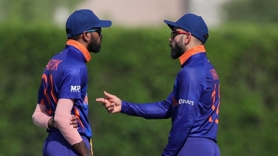 India's captain Virat Kohli, right, talks with teammate Hardik Pandya during the Cricket Twenty20 World Cup (AP) India's captain Virat Kohli, right, talks with teammate Hardik Pandya during the Cricket Twenty20 World Cup (AP)
