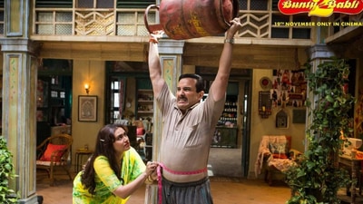 Rani Mukerji and Saif Ali Khan in a new still from Bunty Aur Babli 2. Rani Mukerji and Saif Ali Khan in a new still from Bunty Aur Babli 2.