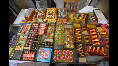 A resident of Daba, Ludhiana, has been arrested for illegally storing firecrackers at his house. (HT File Photo/ Representational image)