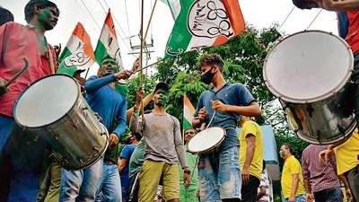 The TMC defeated the BJP in May 2021 in what was the former’s most challenging assembly election in Bengal. (AFP)