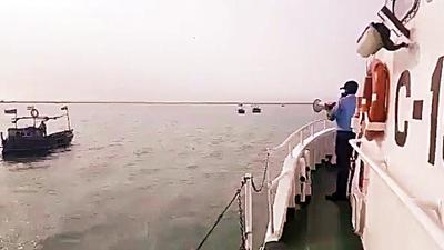 The Coast Guard said it received information about a mid-sea collision between a merchant vessel ‘Navious Venus’ and fishing boat ‘Shijumon’. (ANI) The Coast Guard said it received information about a mid-sea collision between a merchant vessel ‘Navious Venus’ and fishing boat ‘Shijumon’. (ANI)