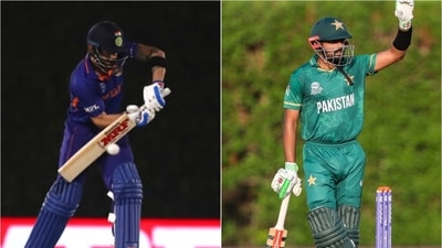 Virat Kohli (R) and Babar Azam. (AP)