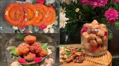 Recipe: Whip up paneer jalebi, shakkarpara, balu shahi at home this festive week (Executive Chef Amit Wadhera, The Park, New Delhi) Recipe: Whip up paneer jalebi, shakkarpara, balu shahi at home this festive week (Executive Chef Amit Wadhera, The Park, New Delhi)