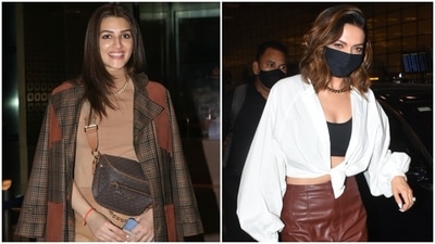 There is a new voguish trend in B-Town taking over your favourite celebrities' wardrobe - leather pants, and you might want to hop on this trend too. Leather ensembles become a style staple with the arrival of winters. And Bollywood divas like Kriti Sanon, Deepika Padukone, and Alia Bhatt are already adding this fashion statement to their looks. Moreover, instead of going for the traditional black colour, these stars present many more ways to incorporate the fabric into your wardrobe. (HT Photo/Varinder Chawla) There is a new voguish trend in B-Town taking over your favourite celebrities' wardrobe - leather pants, and you might want to hop on this trend too. Leather ensembles become a style staple with the arrival of winters. And Bollywood divas like Kriti Sanon, Deepika Padukone, and Alia Bhatt are already adding this fashion statement to their looks. Moreover, instead of going for the traditional black colour, these stars present many more ways to incorporate the fabric into your wardrobe. (HT Photo/Varinder Chawla)