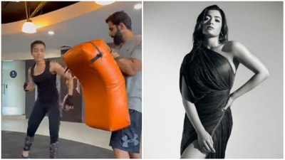Rashmika Mandanna’s way of combating anger - Kickboxing (Instagram/@rashmika_mandanna) Rashmika Mandanna’s way of combating anger - Kickboxing (Instagram/@rashmika_mandanna)